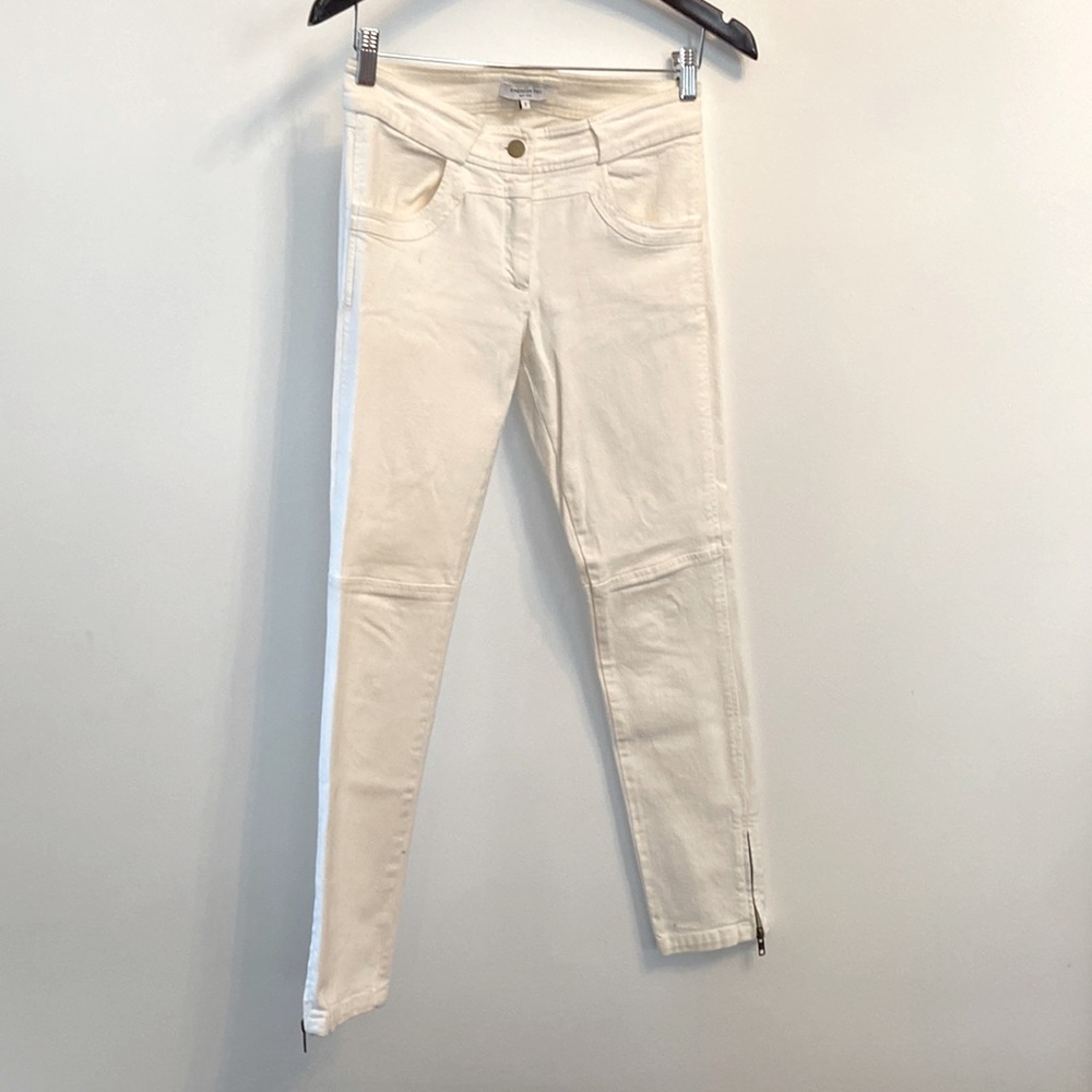 Emerson Fry Mick Ankle Zip Jeans | White | Size 2